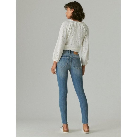 Lucky Brand Women's 16/33 Ankle High Rise Skinny Fit Jeans NWT $89.50 - Picture 3 of 7